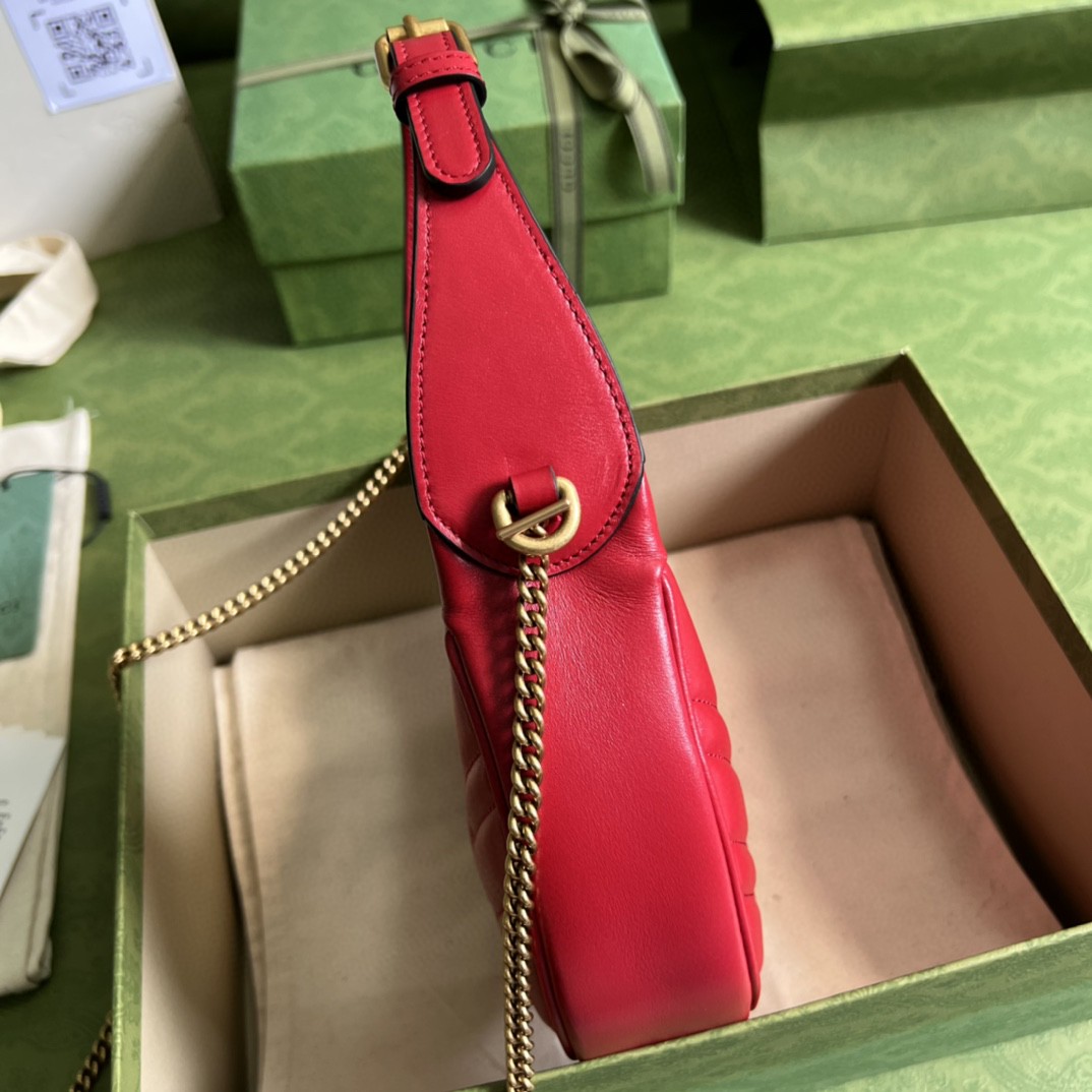 G*u*i marmont half-moon-shaped mini bag