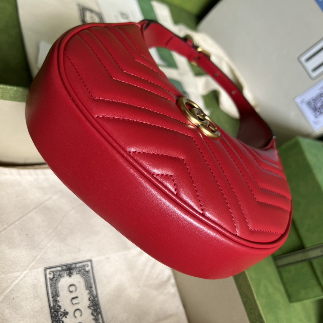 G*u*i marmont half-moon-shaped mini bag