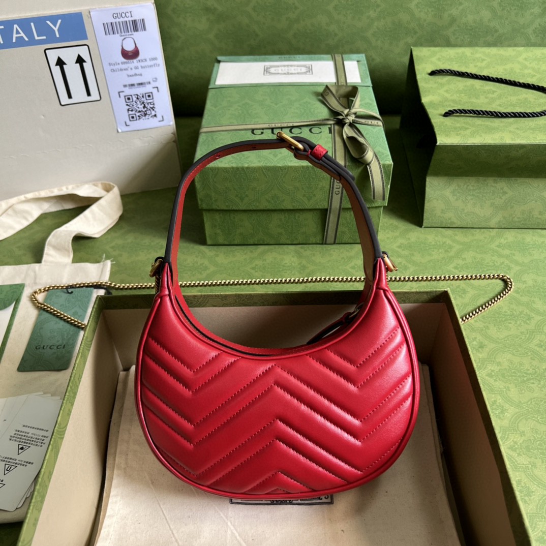 G*u*i marmont half-moon-shaped mini bag