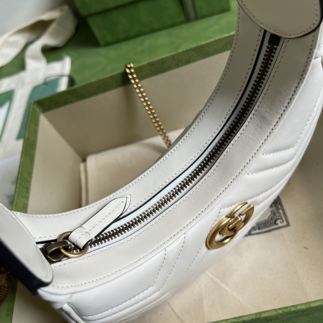 G*u*i marmont half-moon-shaped mini bag