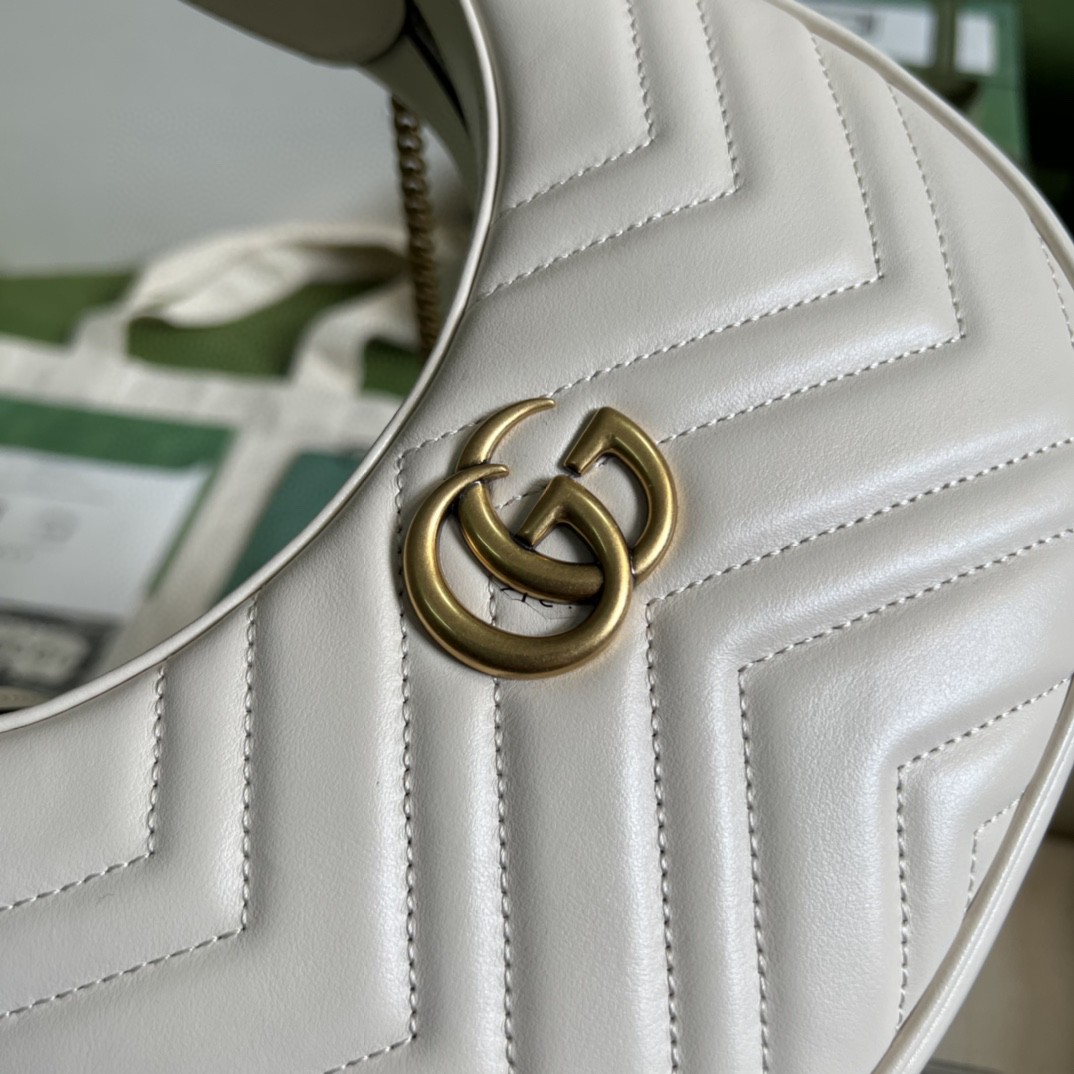 G*u*i marmont half-moon-shaped mini bag