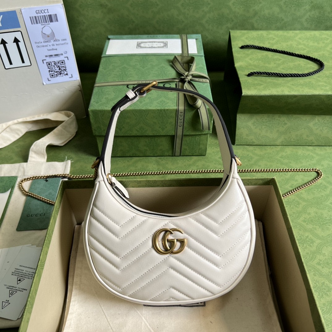 G*u*i marmont half-moon-shaped mini bag