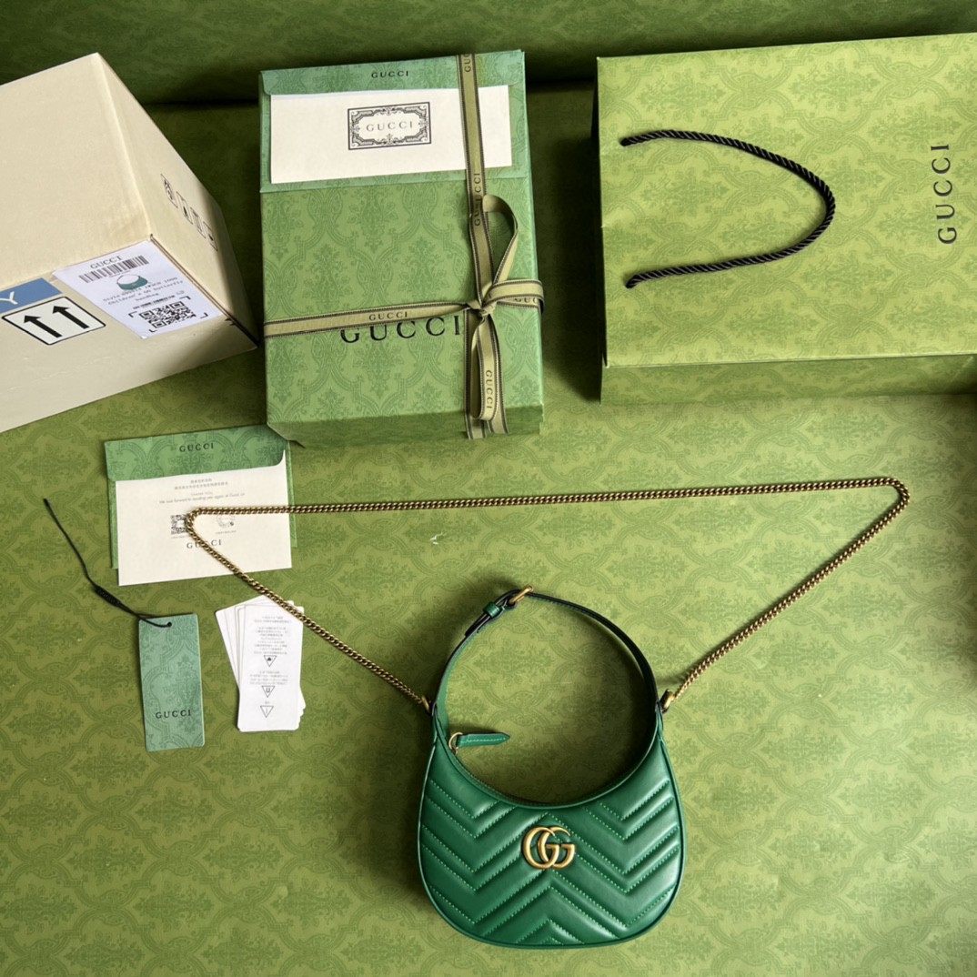 G*u*i marmont half-moon-shaped mini bag