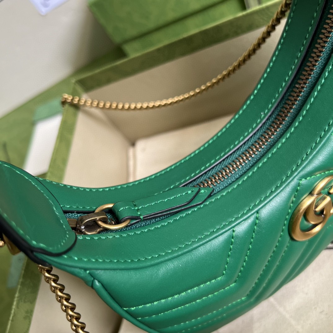 G*u*i marmont half-moon-shaped mini bag