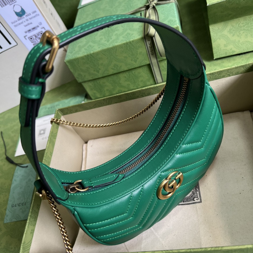 G*u*i marmont half-moon-shaped mini bag