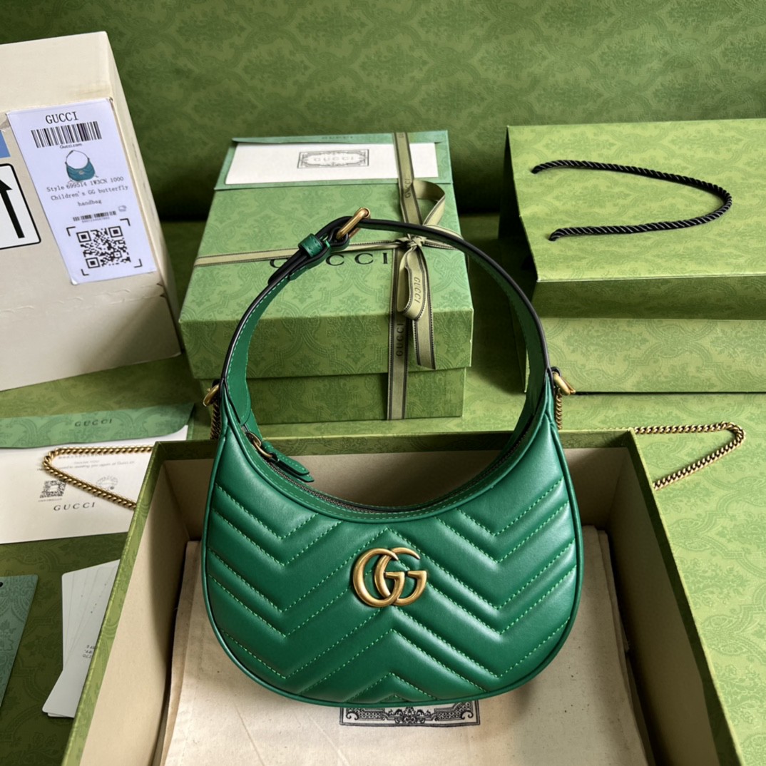 G*u*i marmont half-moon-shaped mini bag
