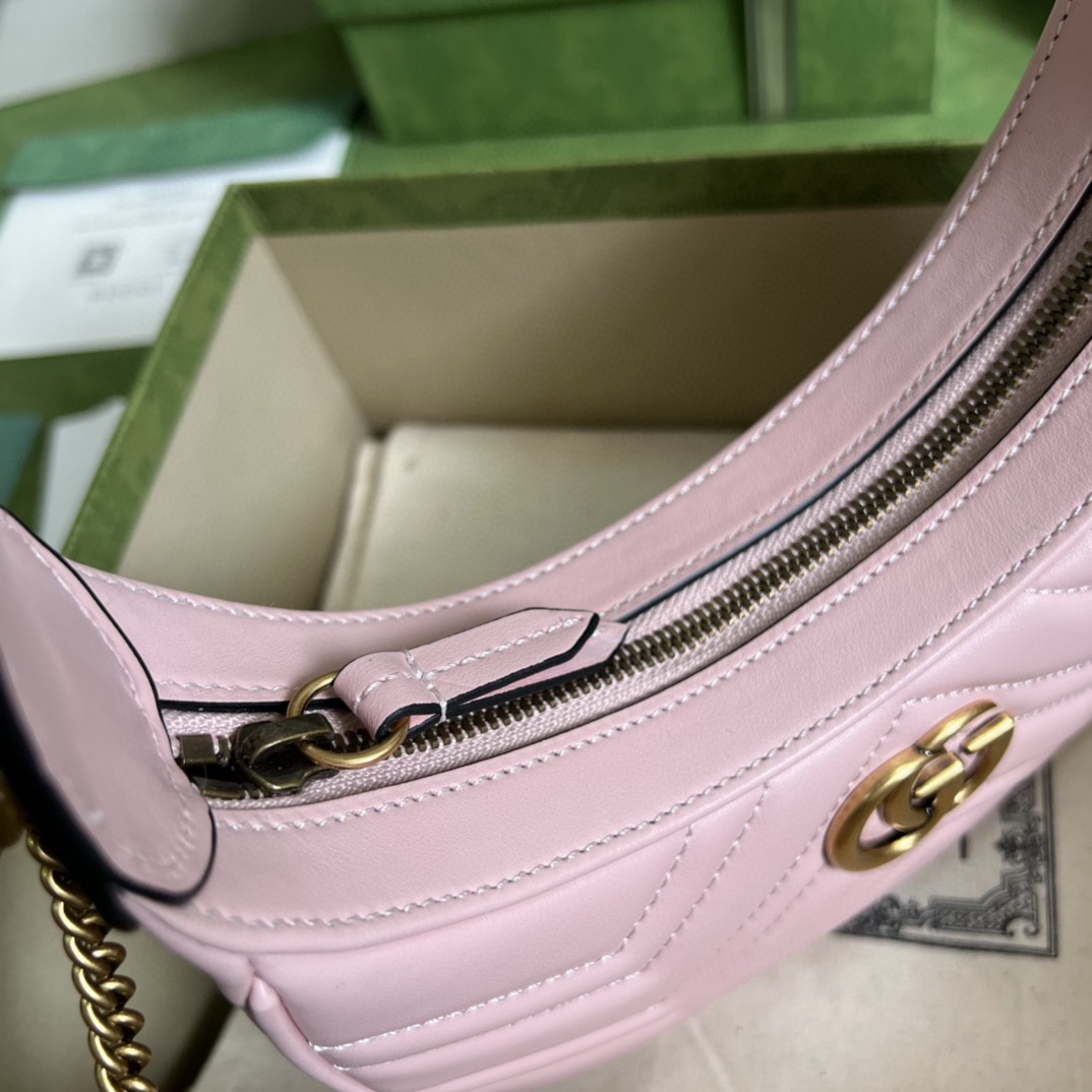 G*u*i marmont half-moon-shaped mini bag