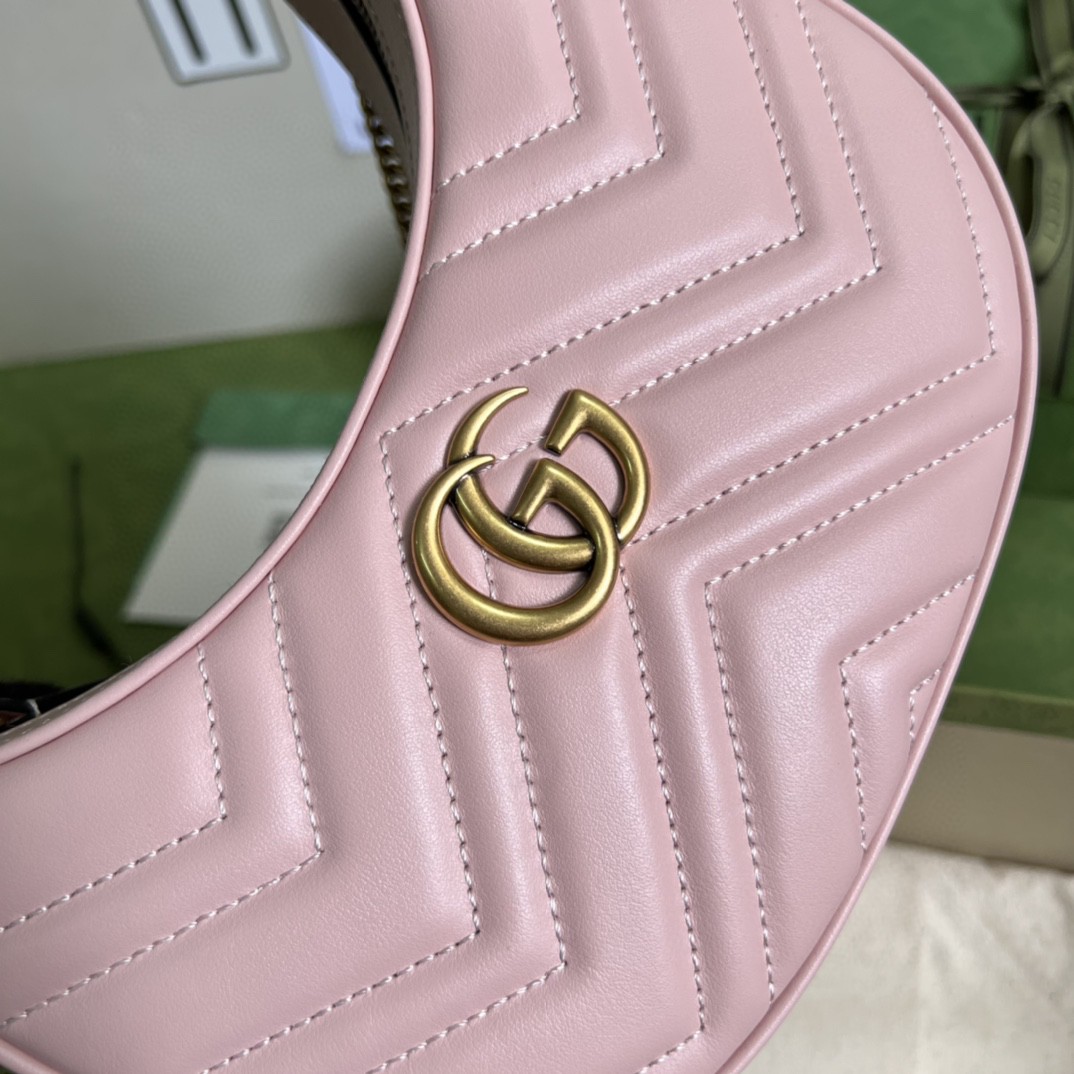 G*u*i marmont half-moon-shaped mini bag