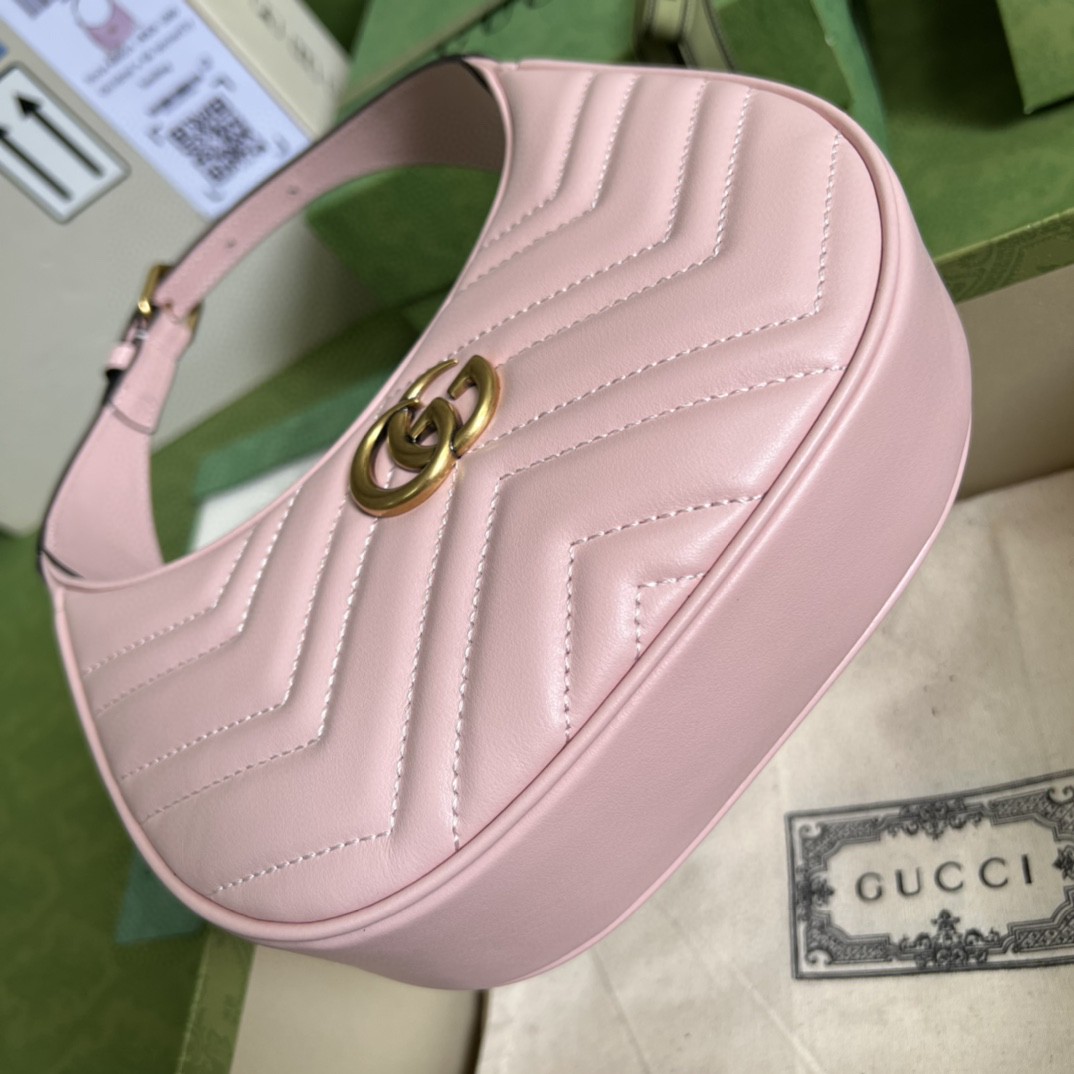 G*u*i marmont half-moon-shaped mini bag