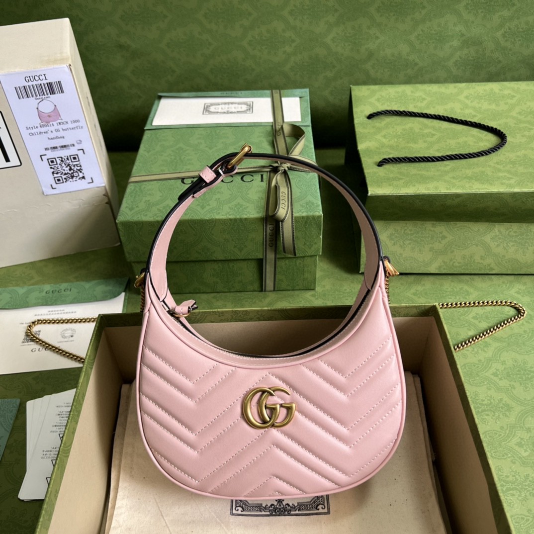 G*u*i marmont half-moon-shaped mini bag