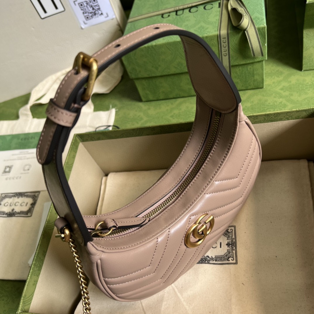 G*u*i marmont half-moon-shaped mini bag