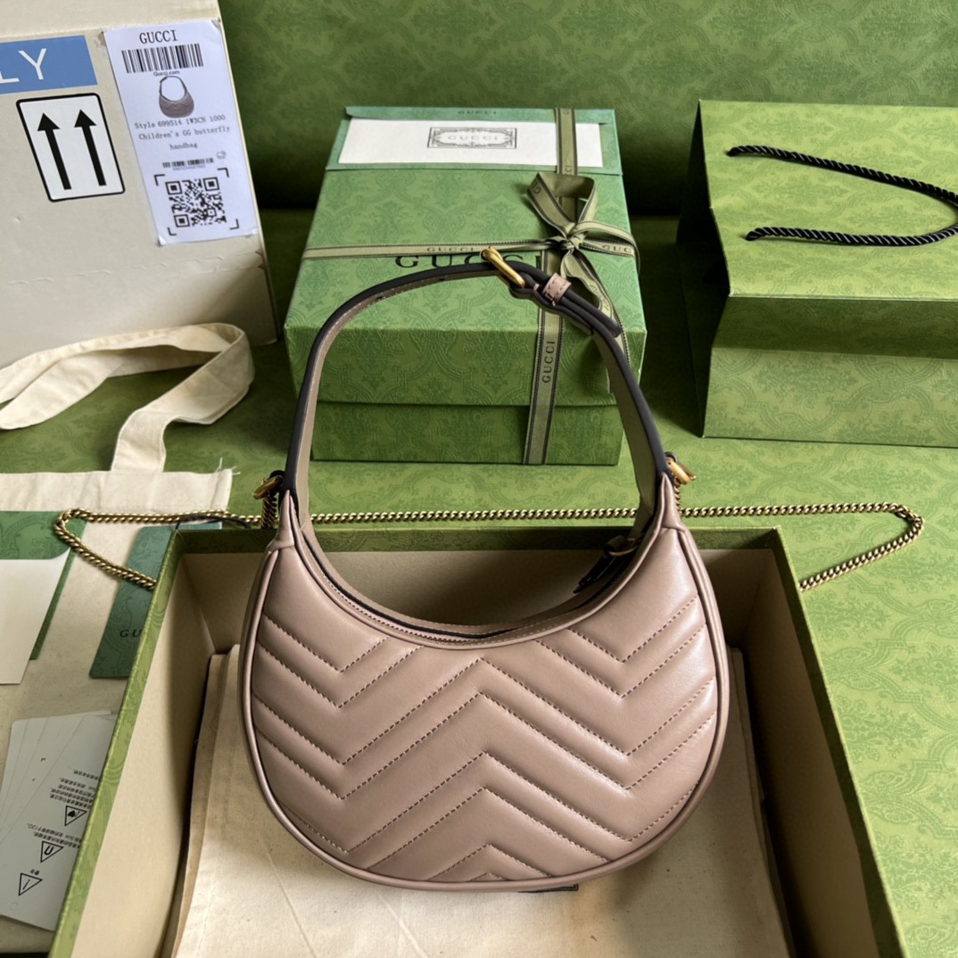 G*u*i marmont half-moon-shaped mini bag
