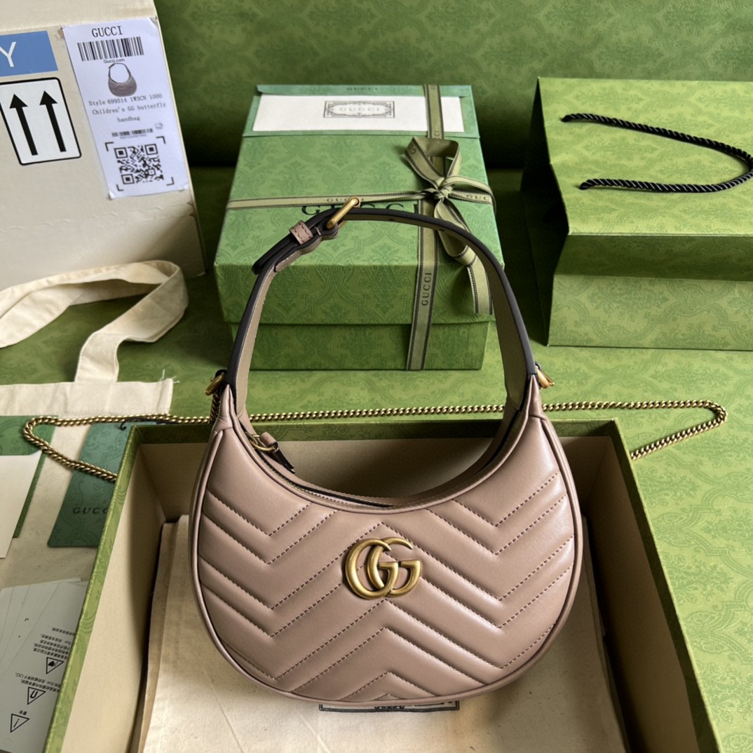 G*u*i marmont half-moon-shaped mini bag