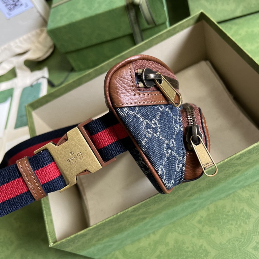 G*u*i belt bag with interlocking g
