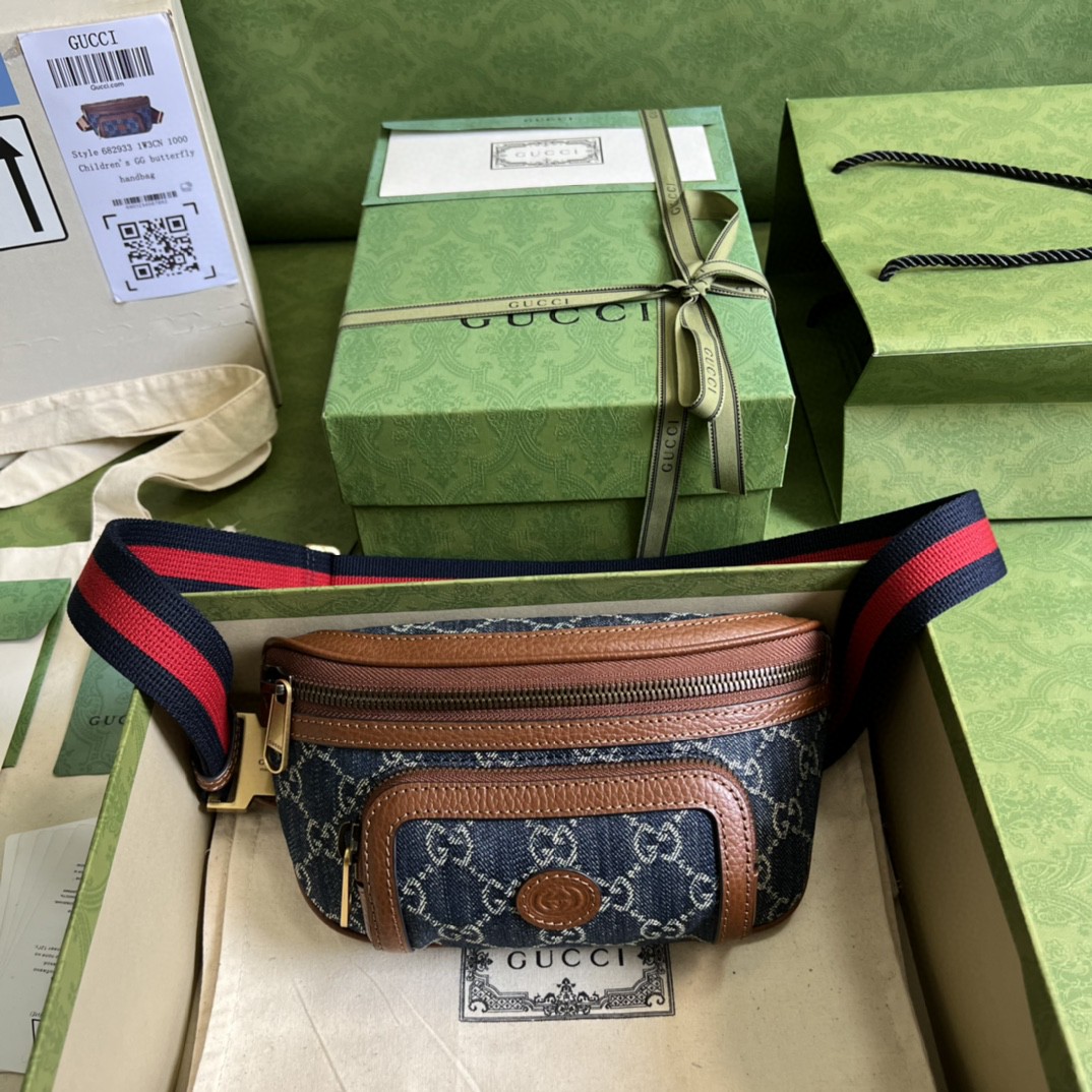 G*u*i belt bag with interlocking g