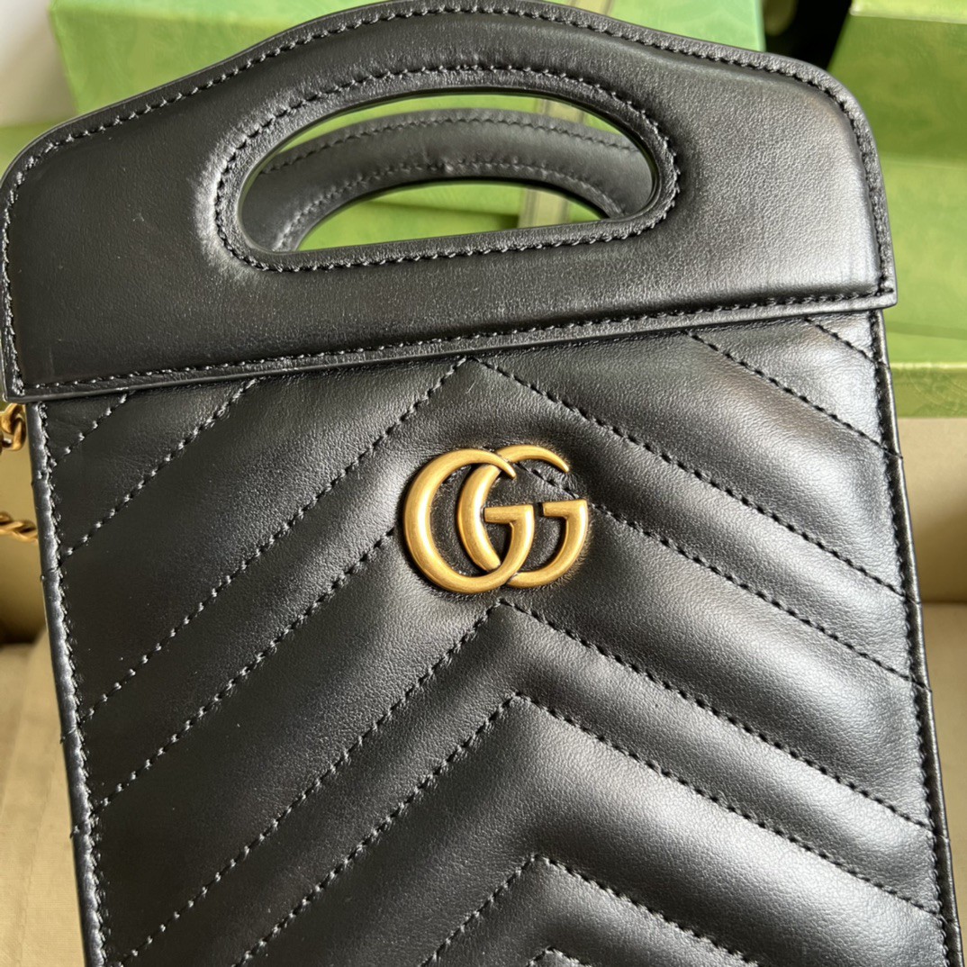 G*u*i gg marmont top handle mini bag