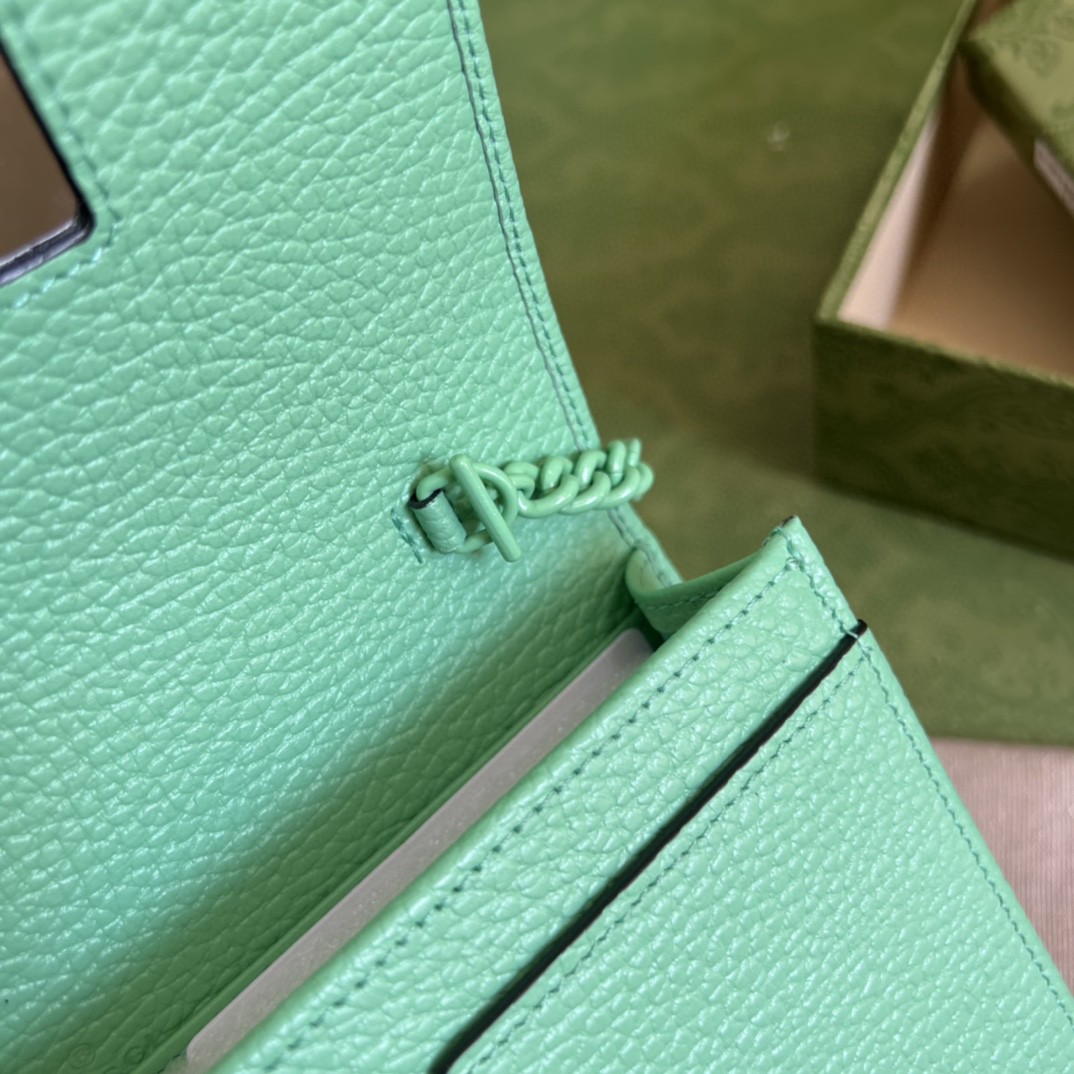 G*u*i gg marmont leather mini chain bag
