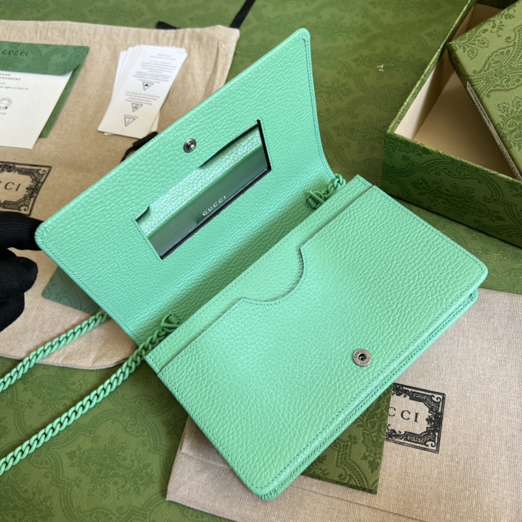 G*u*i gg marmont leather mini chain bag