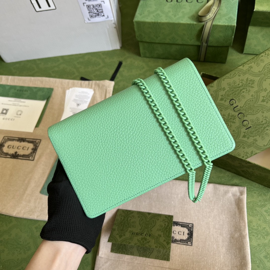 G*u*i gg marmont leather mini chain bag