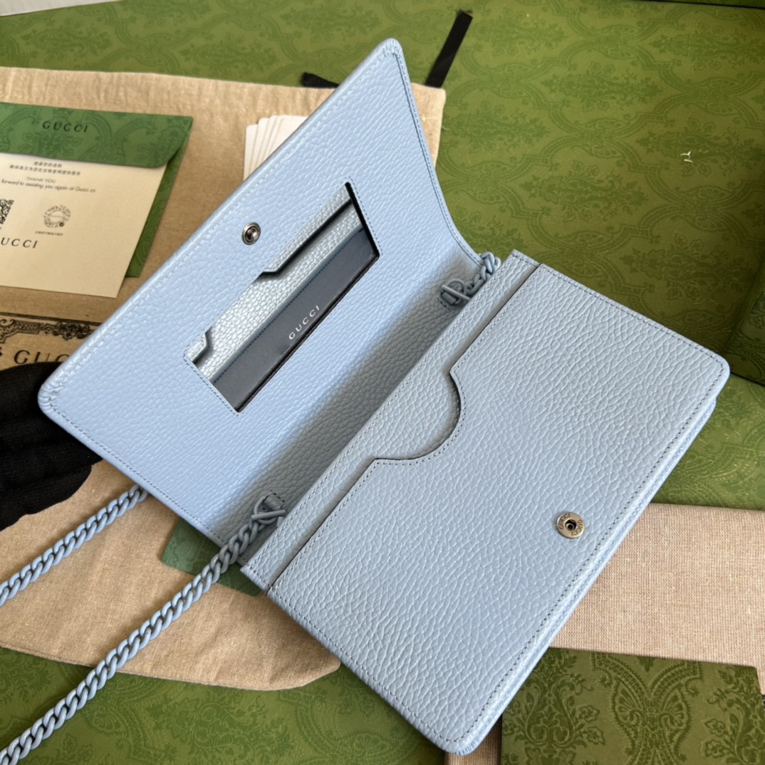 G*u*i gg marmont leather mini chain bag