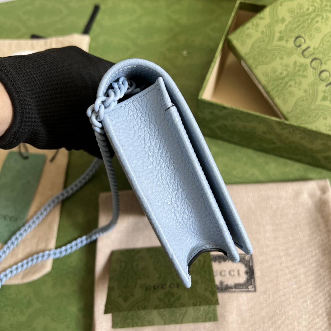 G*u*i gg marmont leather mini chain bag
