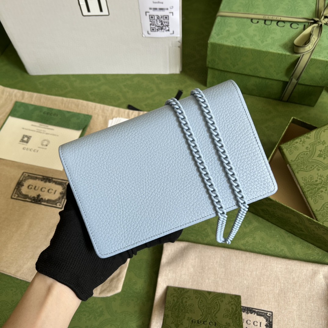 G*u*i gg marmont leather mini chain bag