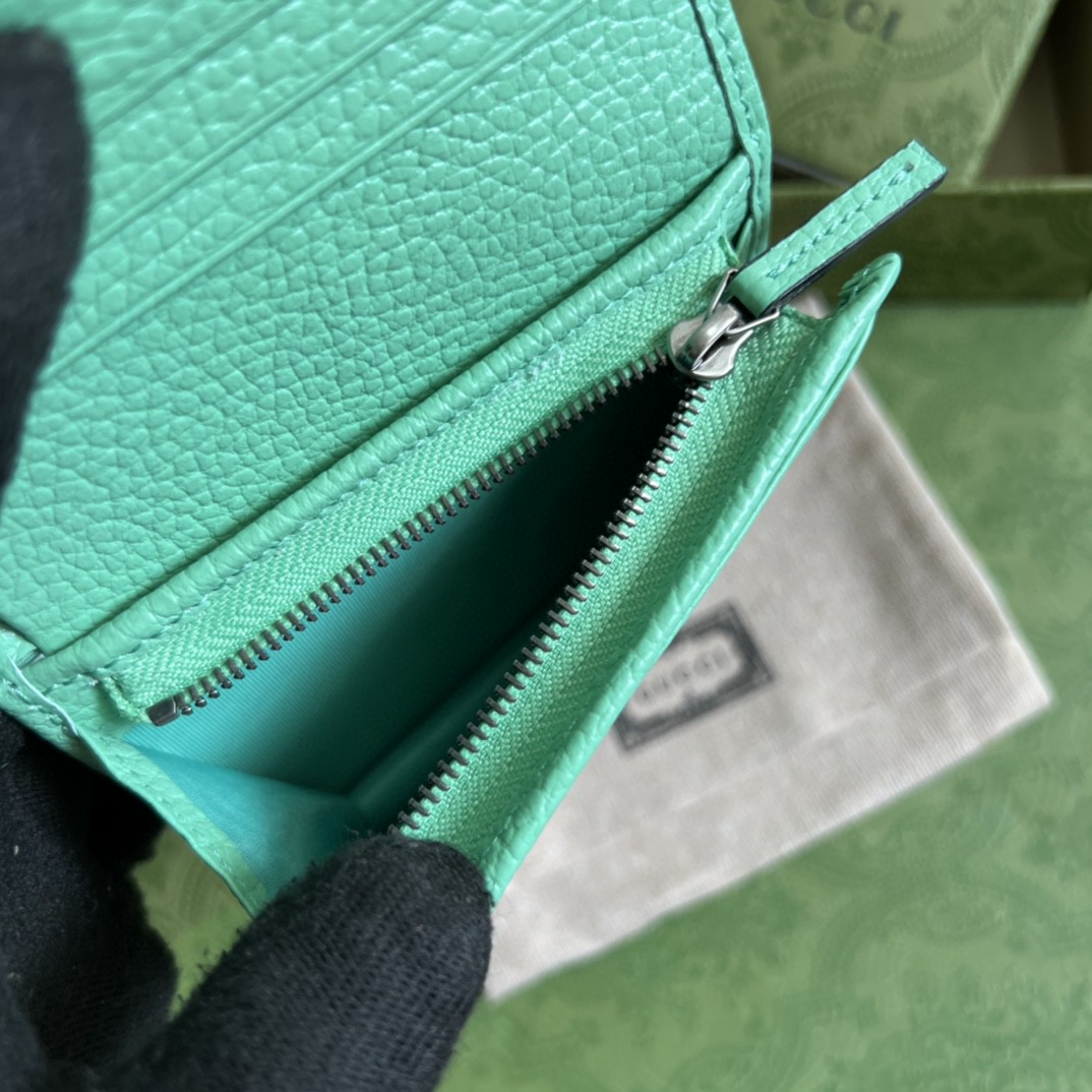 G*u*i leather card case wallet