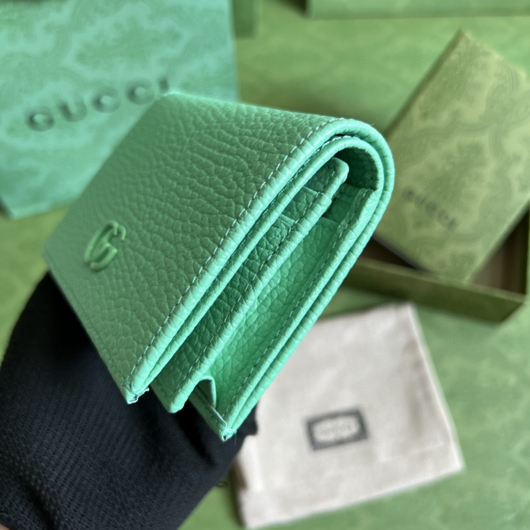 G*u*i leather card case wallet