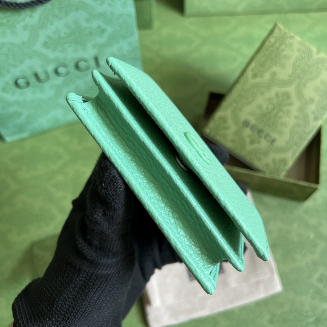 G*u*i leather card case wallet