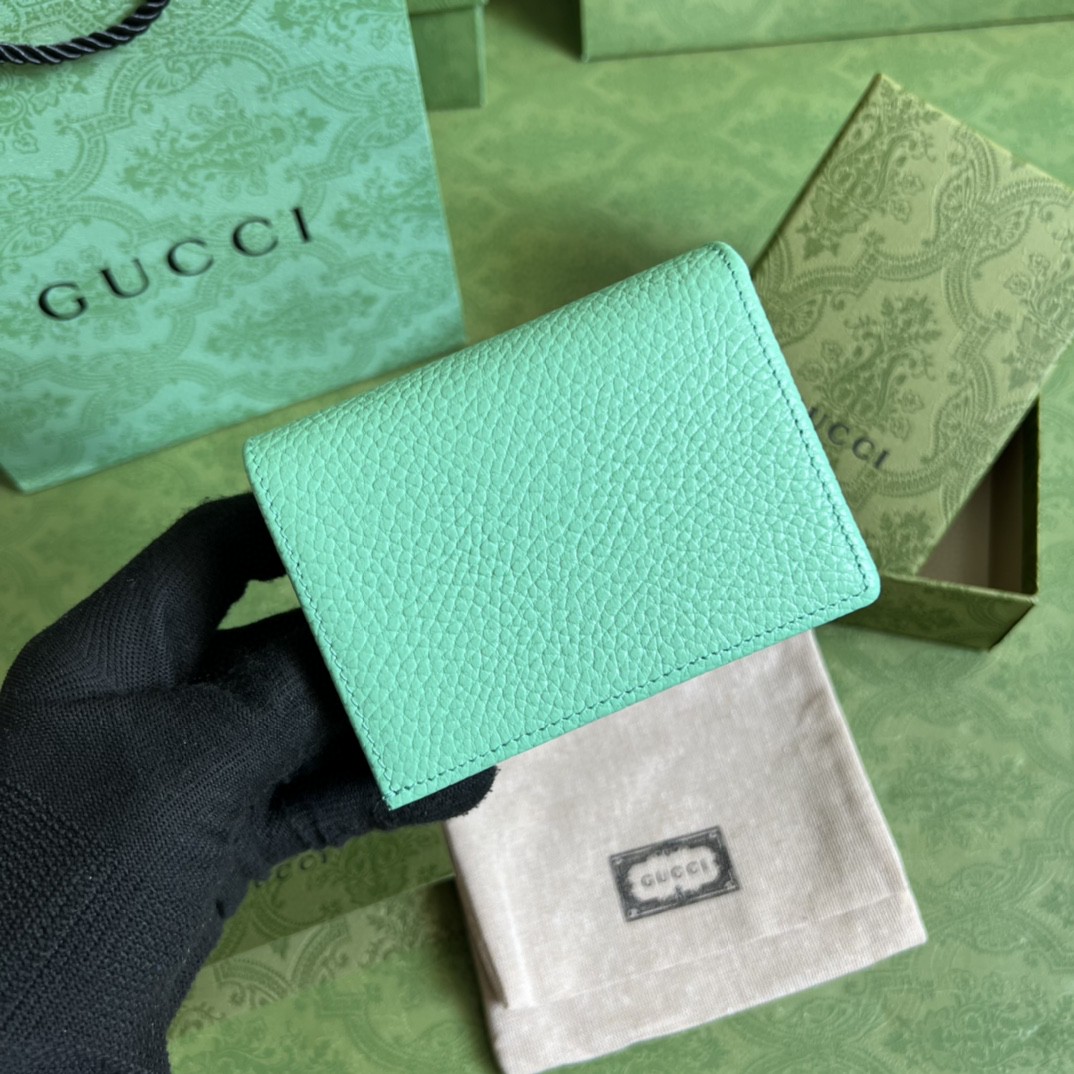 G*u*i leather card case wallet