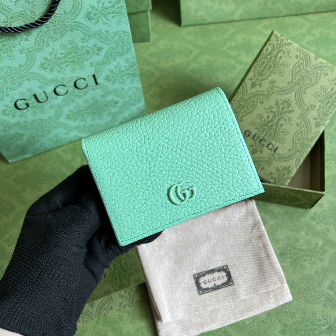 G*u*i leather card case wallet