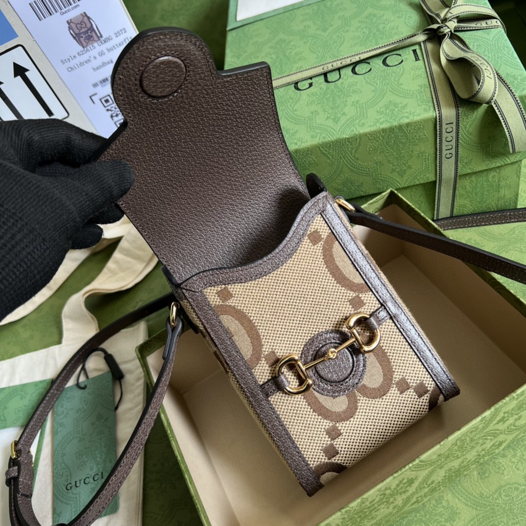 G*u*i G*u*i horsebit 1955 mini bag