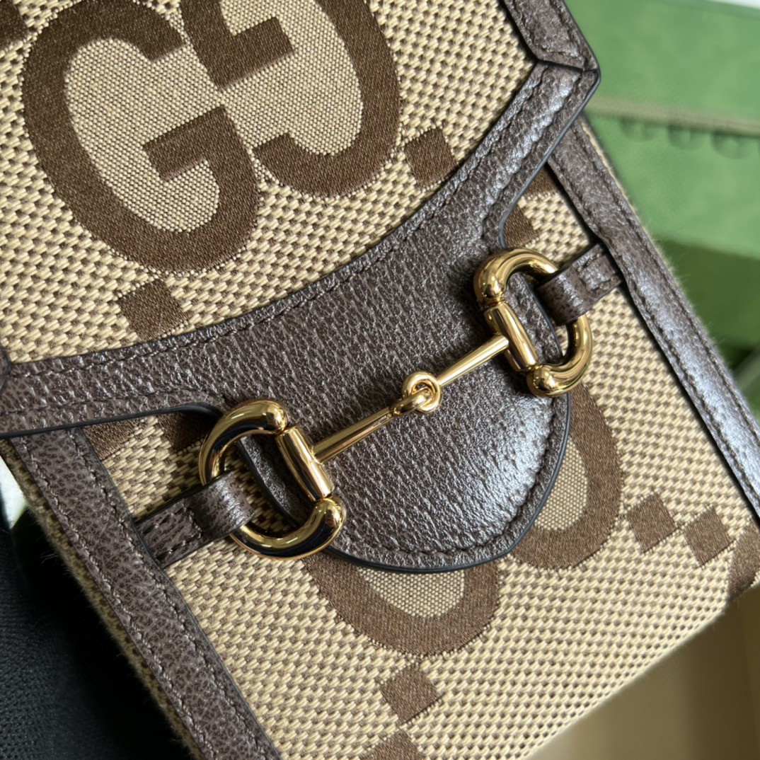 G*u*i G*u*i horsebit 1955 mini bag