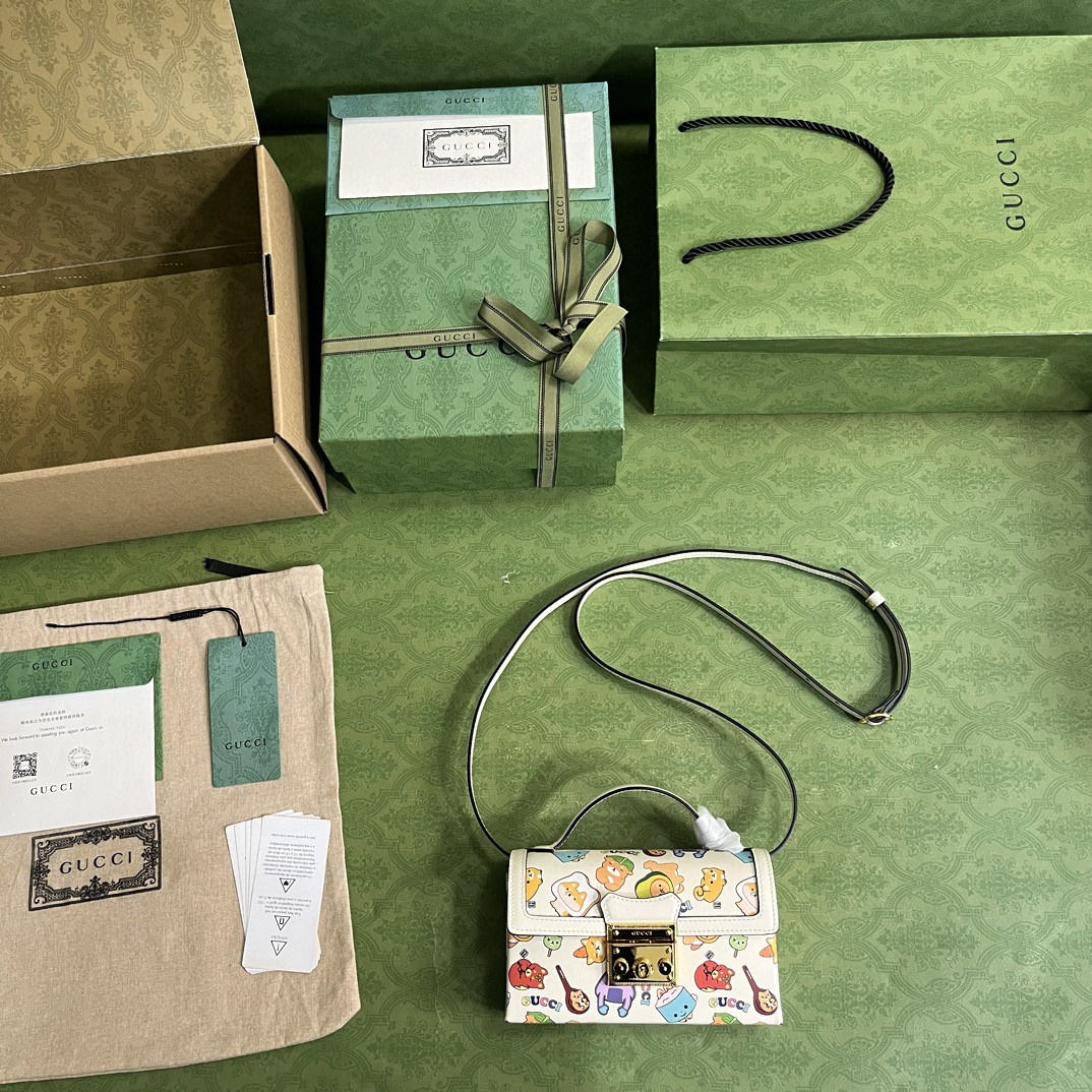 G*u*i padlock mini bag