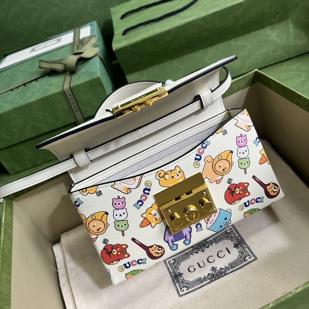 G*u*i padlock mini bag