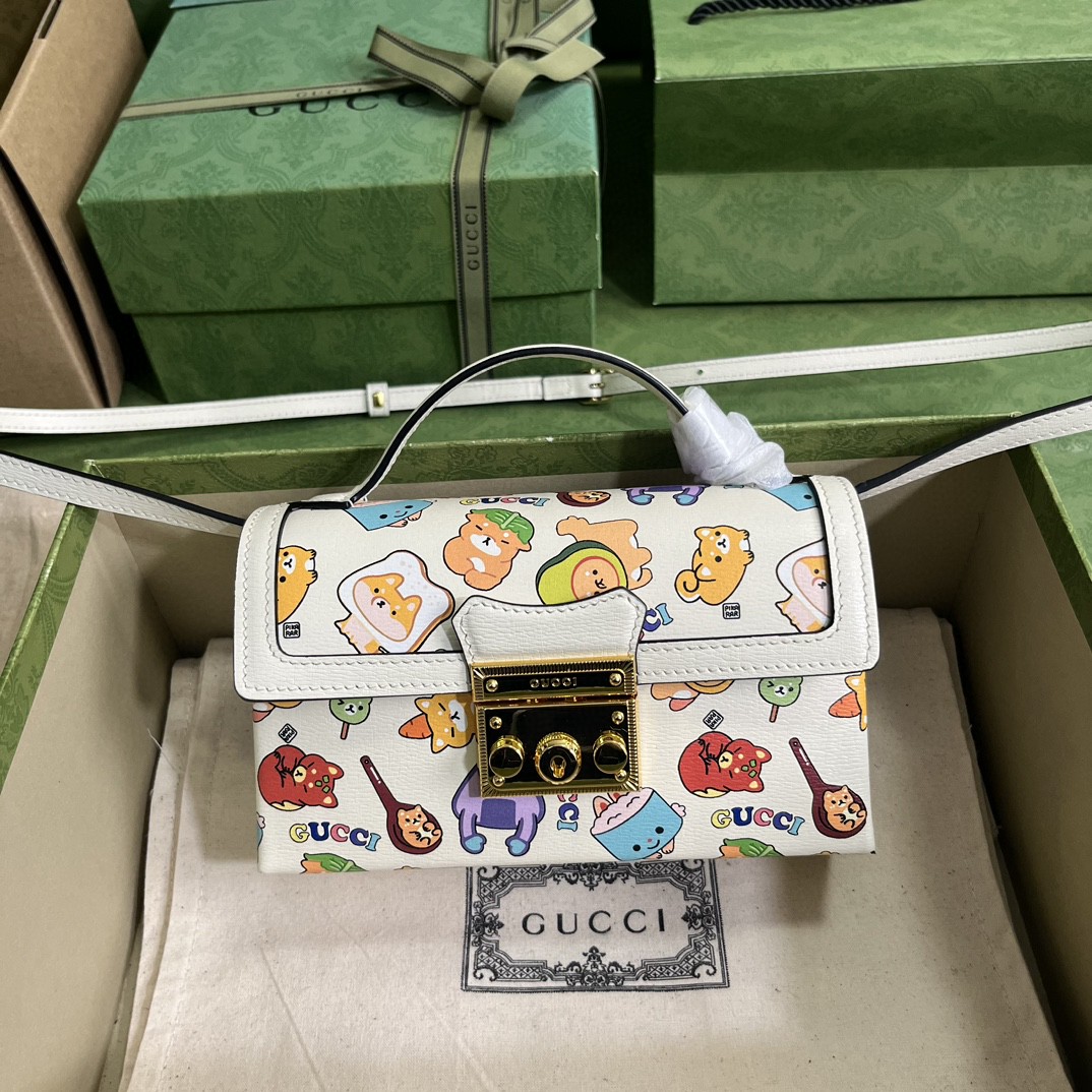 G*u*i padlock mini bag