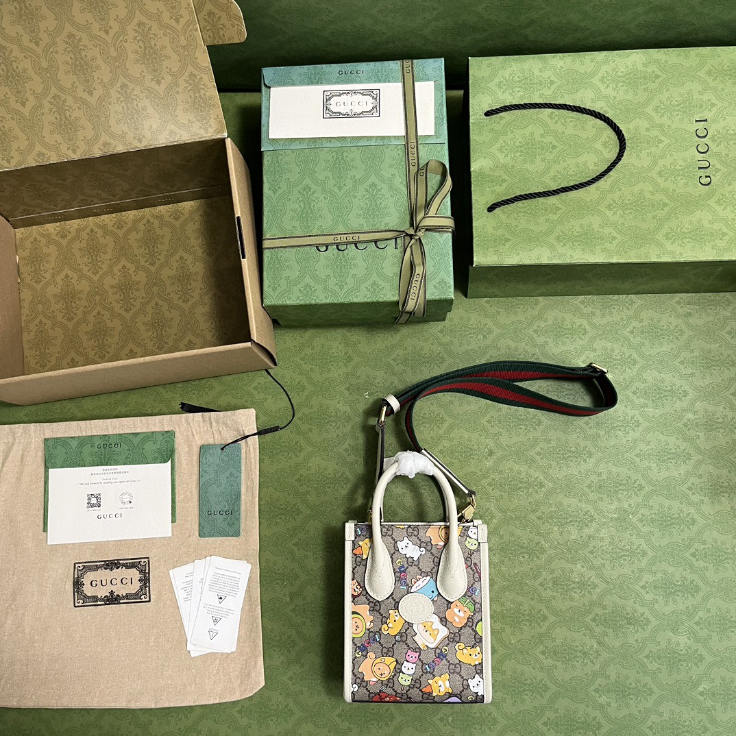 G*u*i jumbo gg mini tote bag
