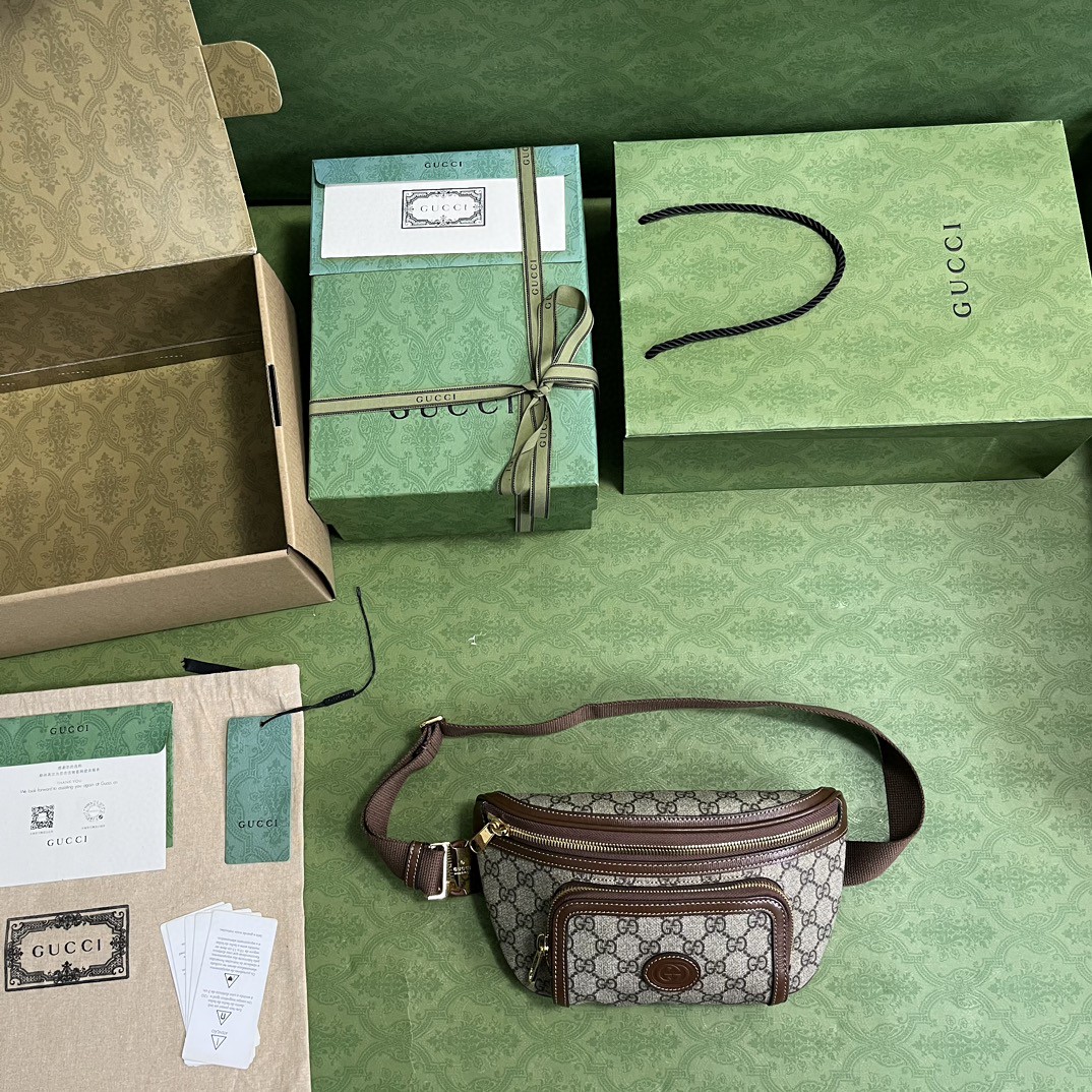 G*u*i gg large belt bag