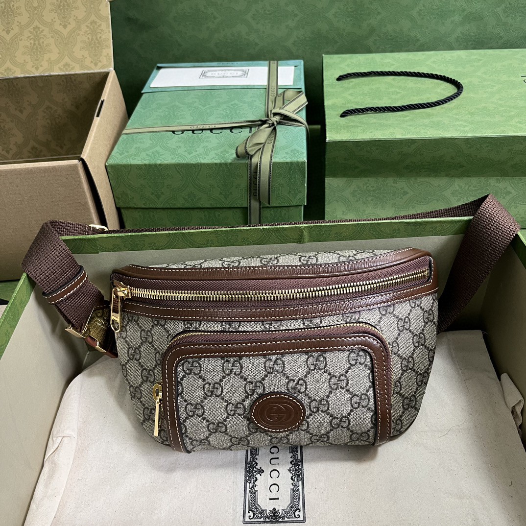 G*u*i gg large belt bag