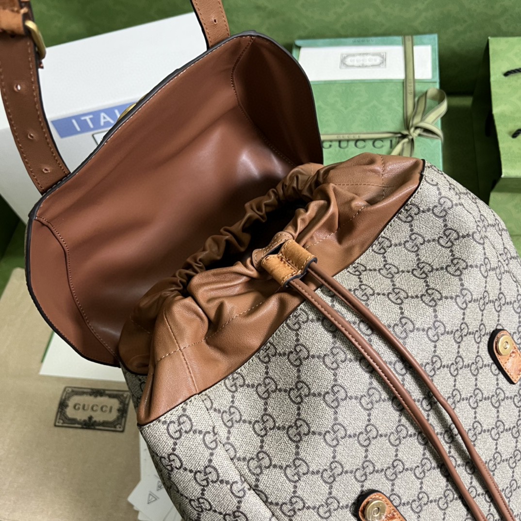 G*u*i backpack with double g