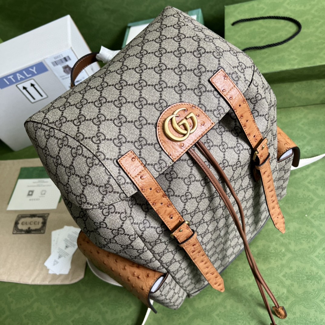 G*u*i backpack with double g