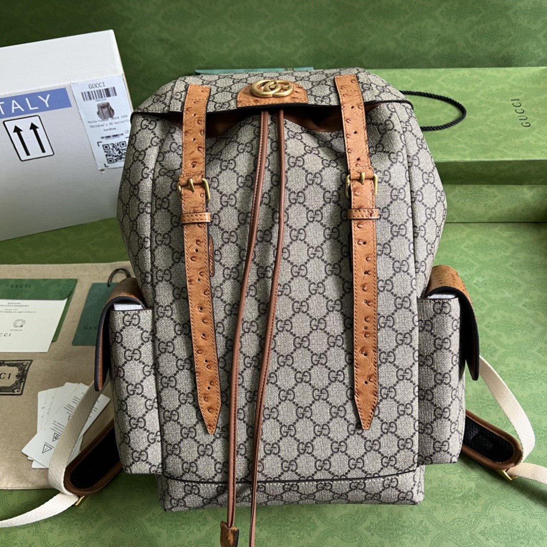 G*u*i backpack with double g