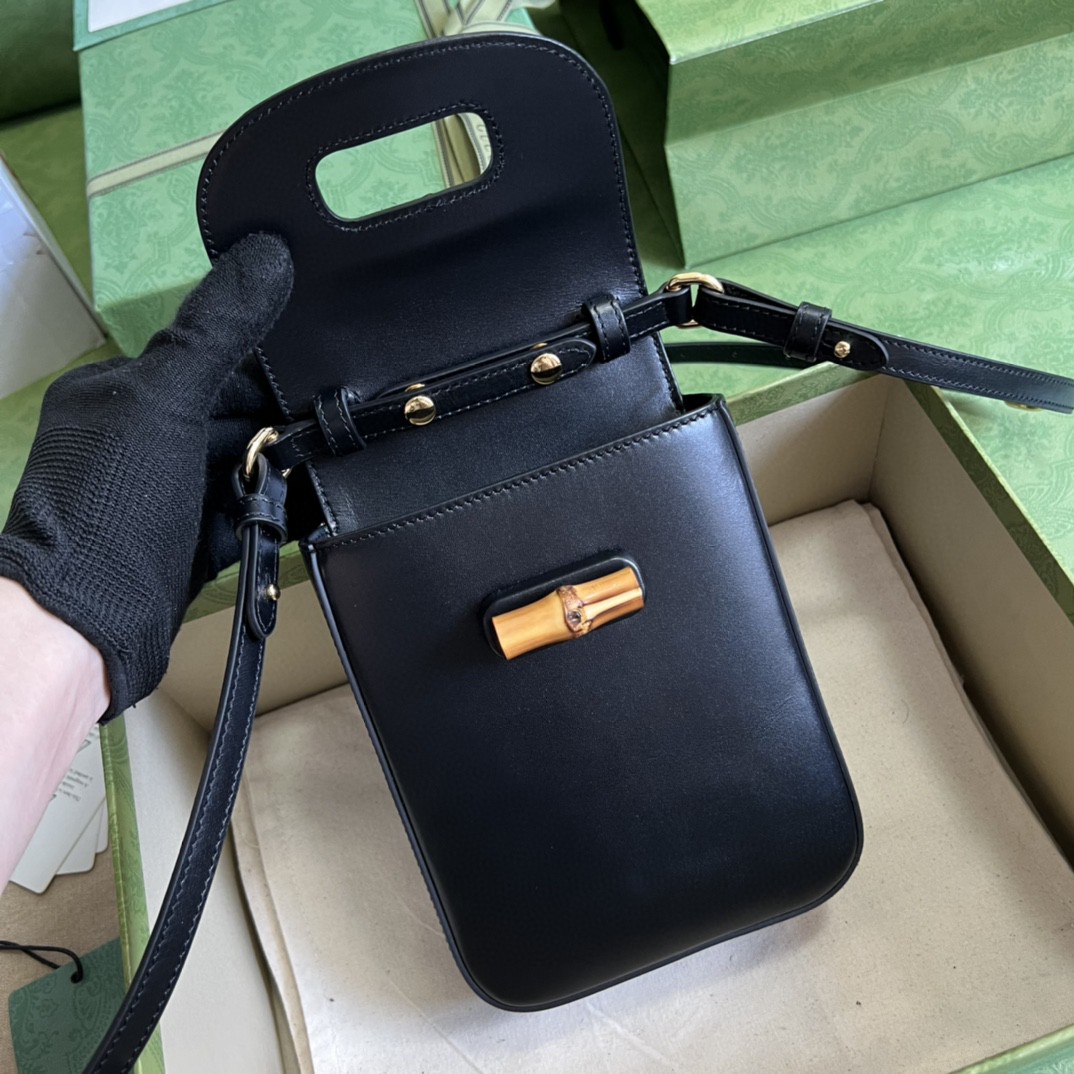 G*u*i bamboo mini handbag