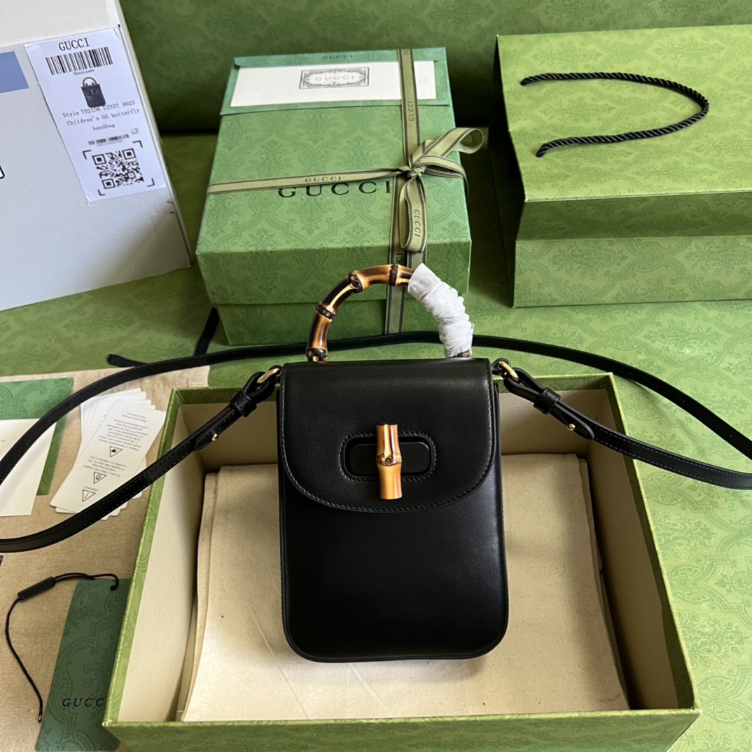 G*u*i bamboo mini handbag
