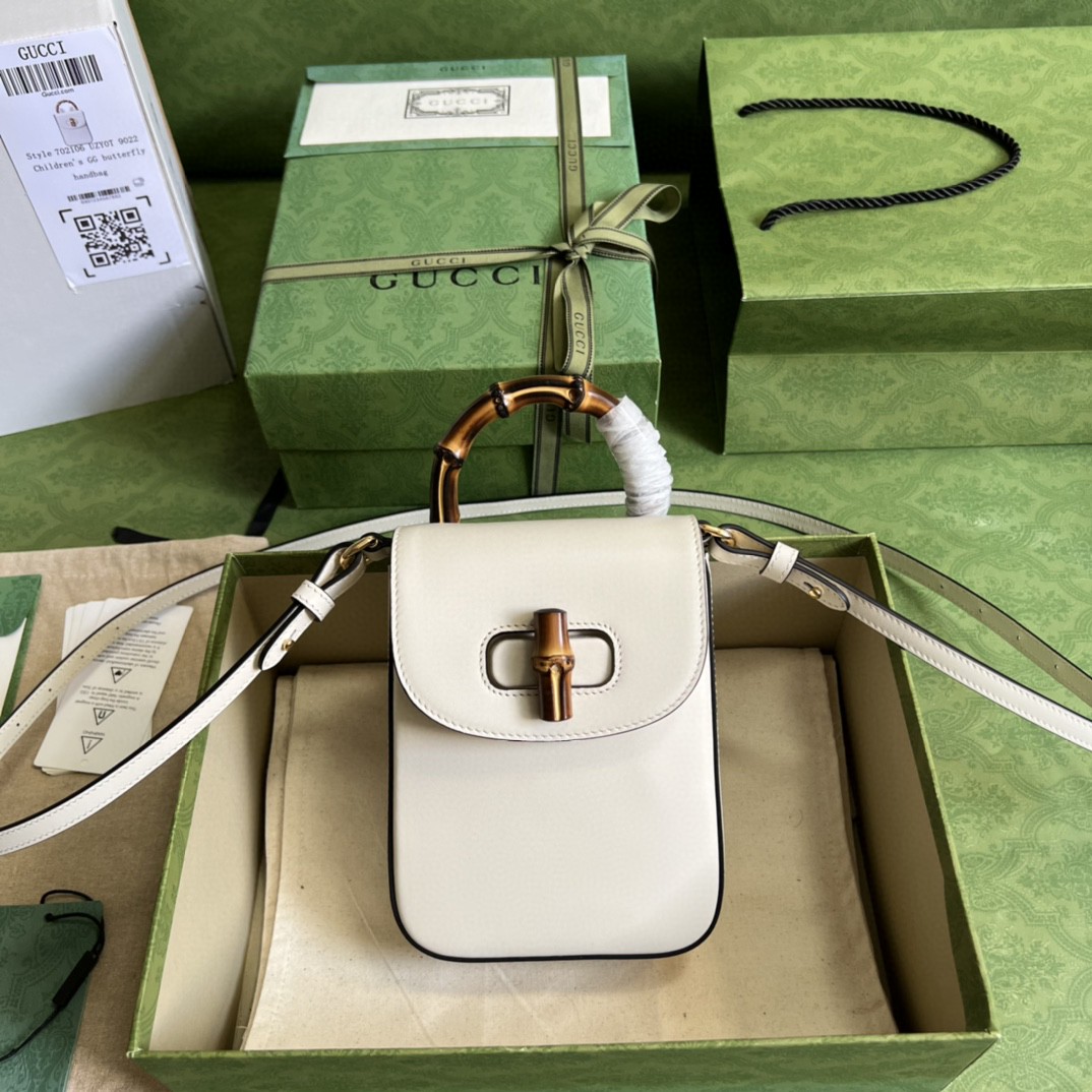 G*u*i bamboo mini handbag
