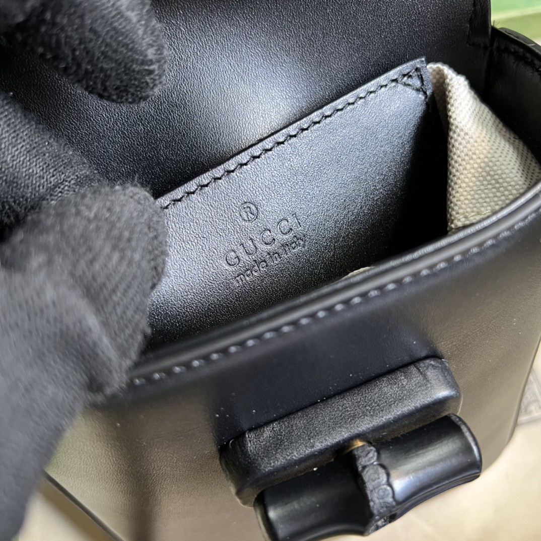 G*u*i bamboo mini handbag