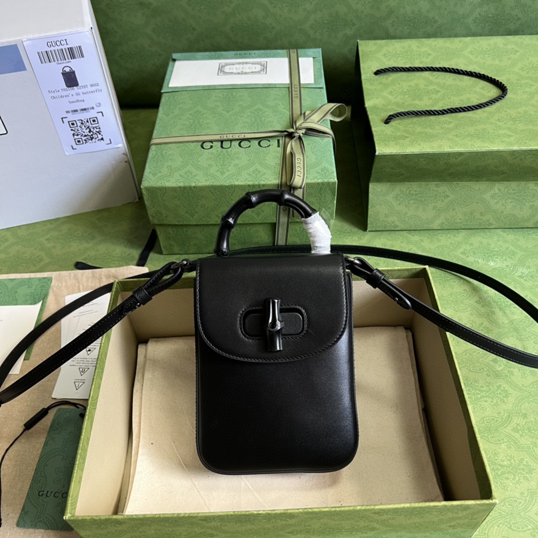 G*u*i bamboo mini handbag
