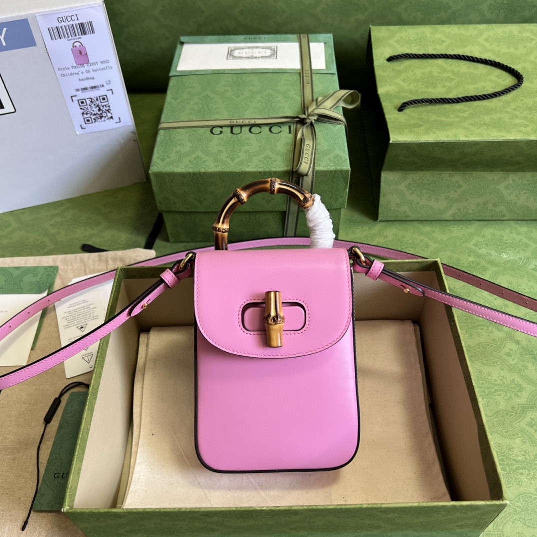 G*u*i bamboo mini handbag