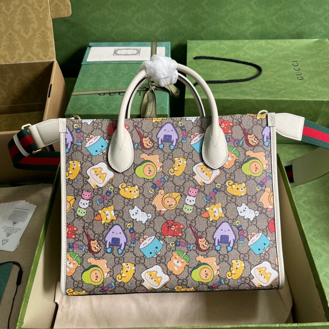 G*u*i animal print small tote