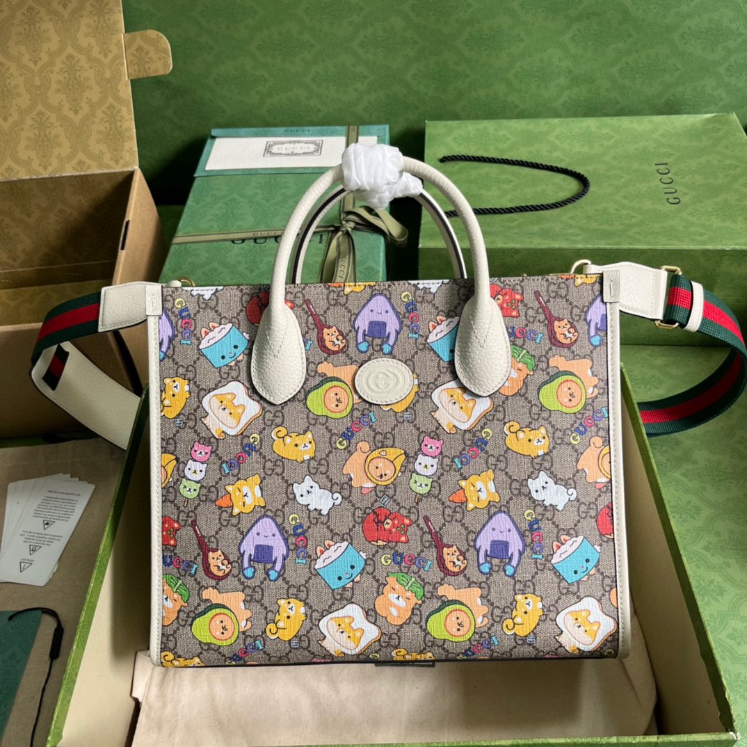 G*u*i animal print small tote